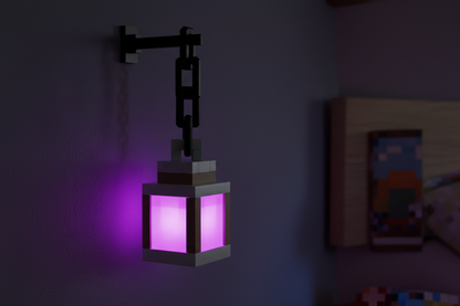 Pixelated Minecraft Lantern Light
