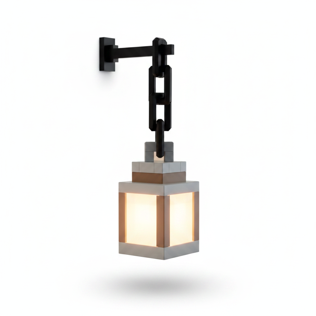 Pixelated Minecraft Lantern Light