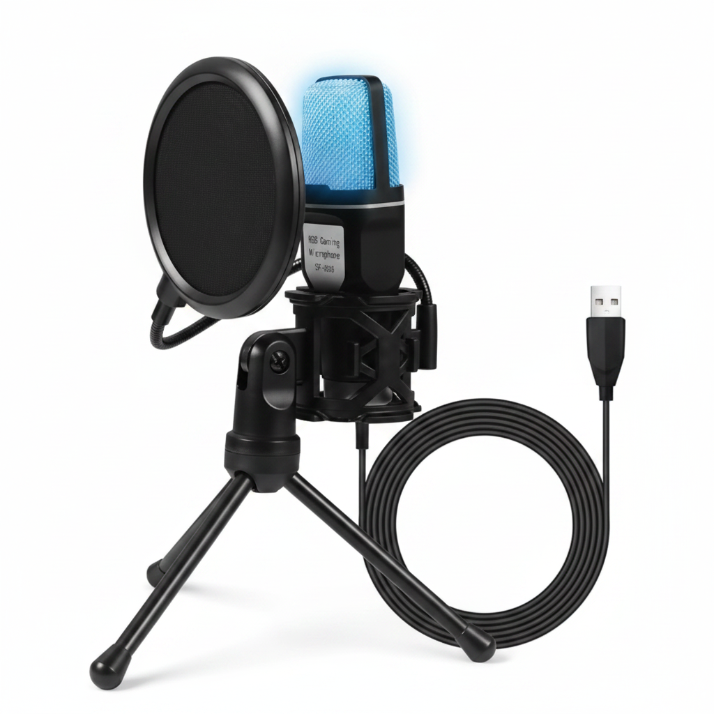 RIKSOIN RGB Gaming Microphone